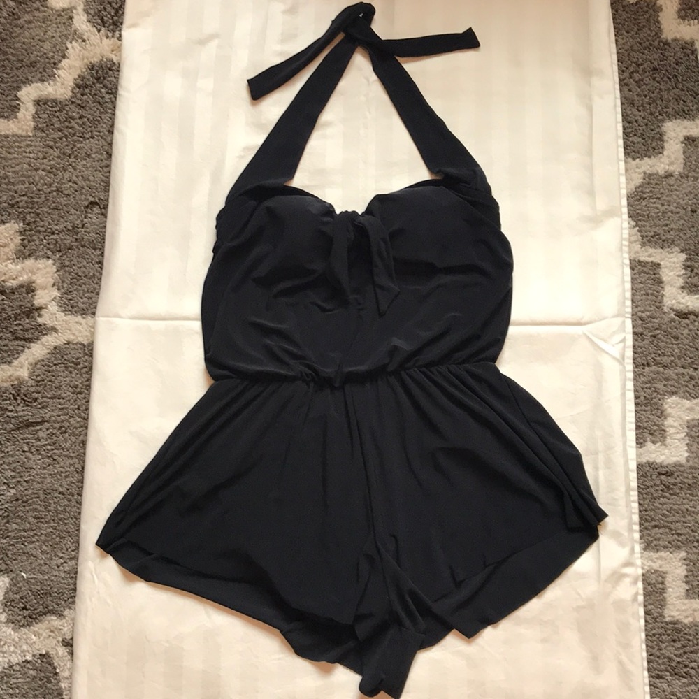 Black Bathing Suit Romper